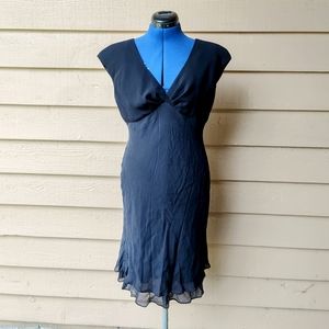 Classic Jones New York Black Midi Dress